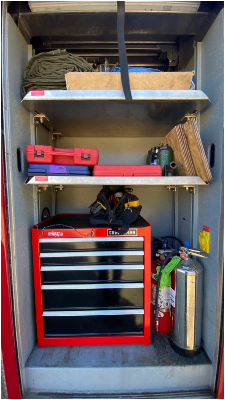 Rescue 1 - Drivers side fifth compartment