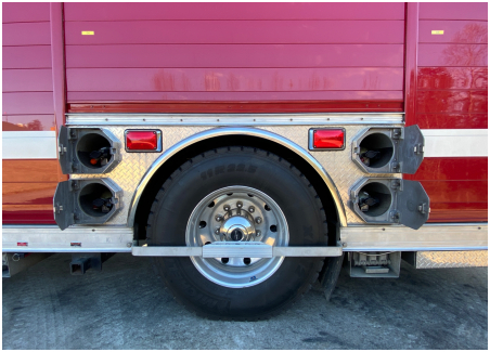 Rescue 1 - Drivers side above wheel well compartment