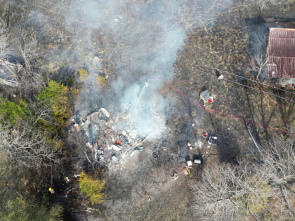 Firefighters fighting a fire