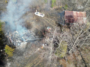 Firefighters fighting a fire