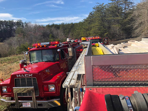 Firefighters fighting a fire