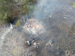 Firefighters fighting a fire