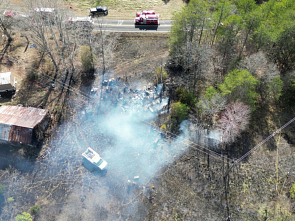 Firefighters fighting a fire