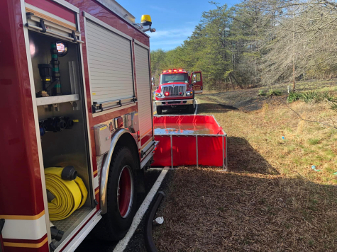 Firefighters fighting a fire