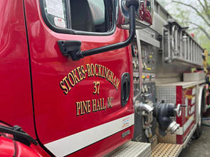 Firefighters training in Live burn event