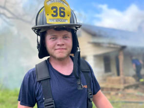 Firefighters training in Live burn event