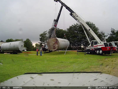 Firefighters Moving tanks