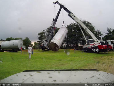 Firefighters Moving tanks