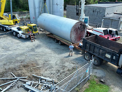 Firefighters Moving tanks