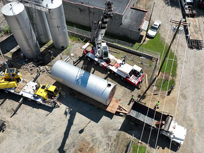 Firefighters Moving tanks