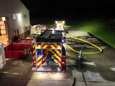 Firefighters Training with water  Drills