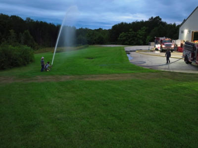 Firefighters Training with water  Drills