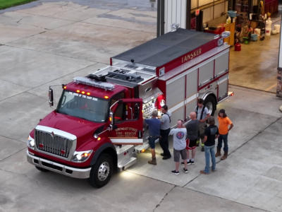 Firefighters Training with water  Drills