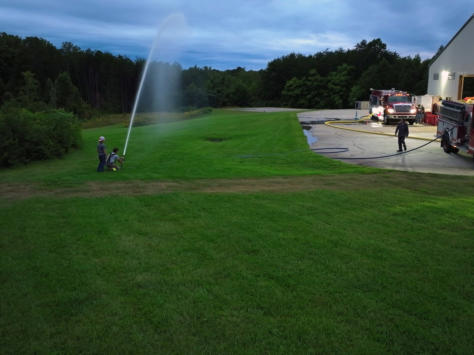 Firefighters Training with water  Drills