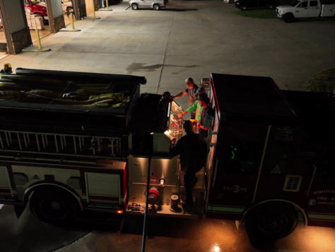 Firefighters Training with water  Drills