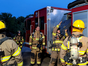 Firefighters training