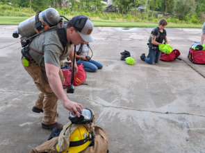 New firefighters training