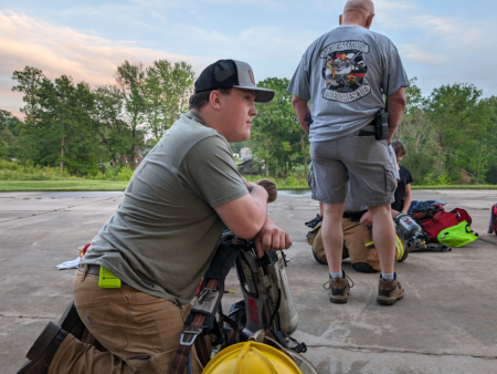 New firefighters training