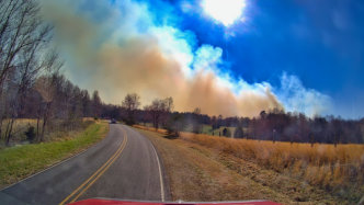 March 22nd 2025 large woods Fire