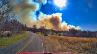 March 22nd 2025 large woods Fire