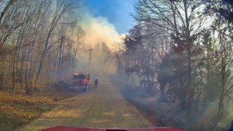 March 22nd 2025 large woods Fire