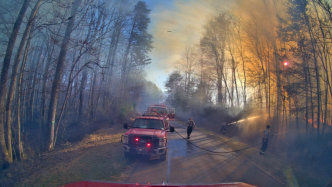 March 22nd 2025 large woods Fire