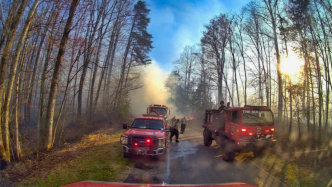 March 22nd 2025 large woods Fire