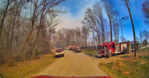 March 22nd 2025 large woods Fire