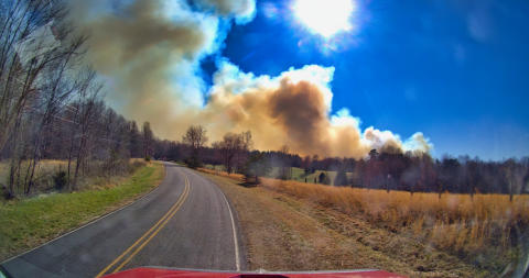 March 22nd 2025 large woods Fire