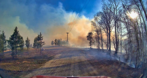 March 22nd 2025 large woods Fire