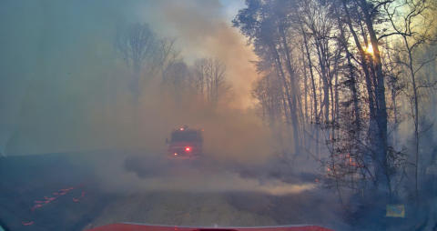 March 22nd 2025 large woods Fire