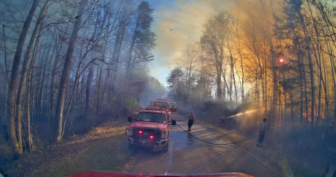 March 22nd 2025 large woods Fire