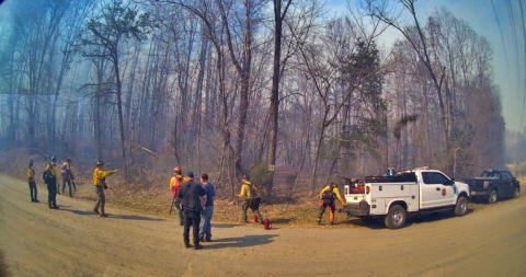 March 22nd 2025 large woods Fire