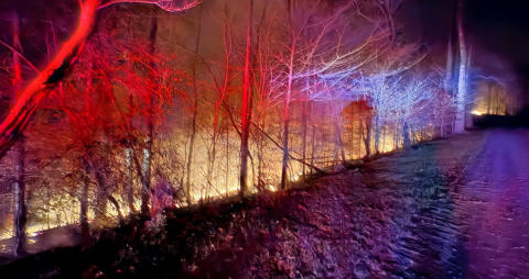 March 22nd 2025 large woods Fire