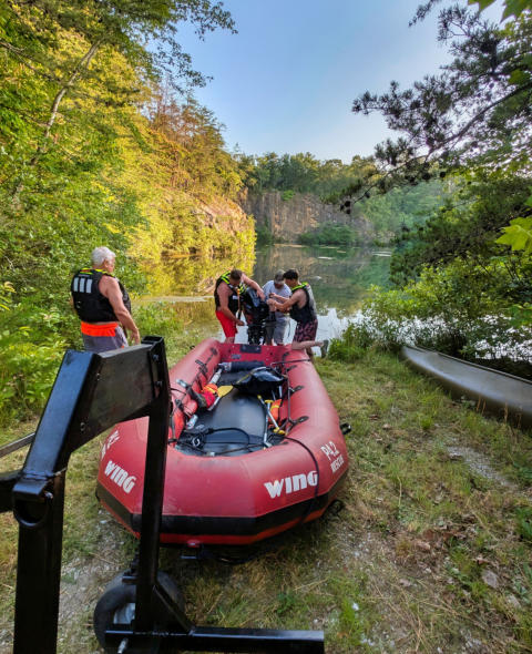On Monday July 23rd, Station 36 engaged in a water rescue training exercise at one of our rural water points.
