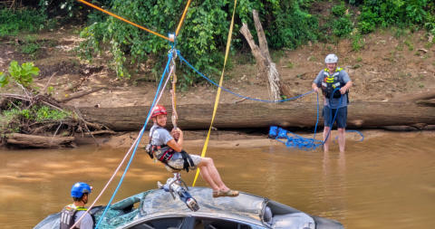 On June 28th 2025, Four members from Station 36 had the opportunity to train with the Madison-Rockingham Rescue Squad.