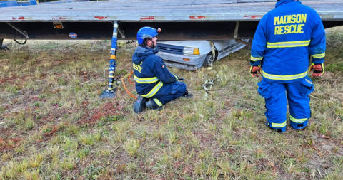 On September 15th 2025, Four members from Station 36 had the opportunity to train with the Madison-Rockingham Rescue Squad.