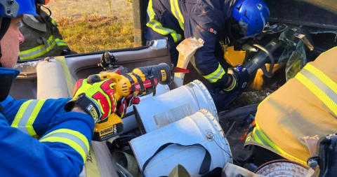 On September 15th 2025, Four members from Station 36 had the opportunity to train with the Madison-Rockingham Rescue Squad.