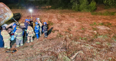 On September 15th 2025, Four members from Station 36 had the opportunity to train with the Madison-Rockingham Rescue Squad.