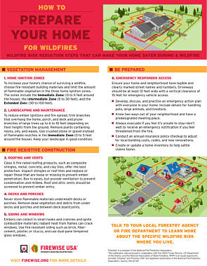 Prepare your home for wildfires